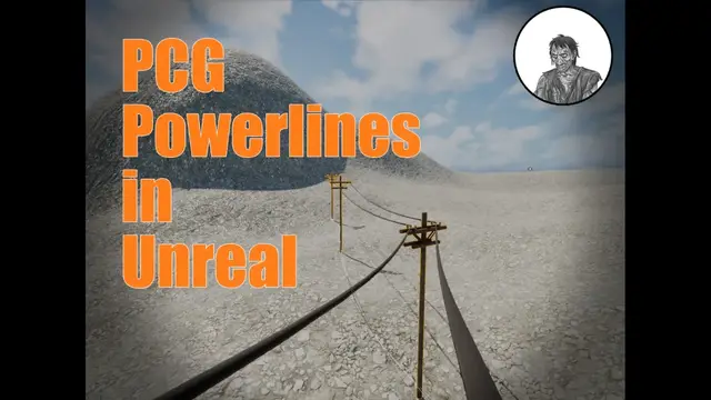 Simple PCG Powerlines in Unreal Engine header image